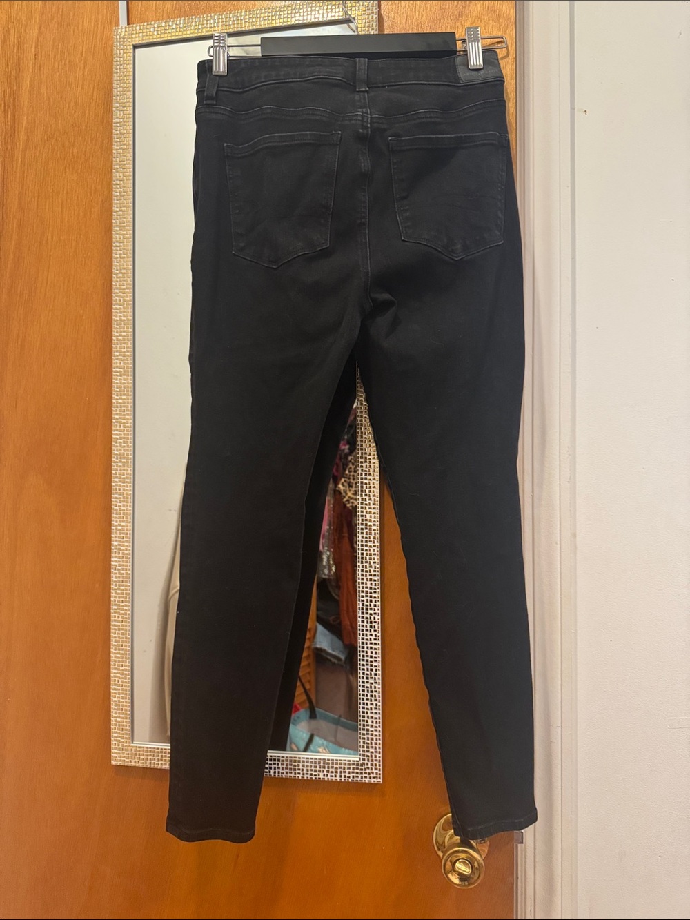 American Eagle Short Black Women’s Size 8 Dream Stretch Skinny Jeans - Picture 4 of 4